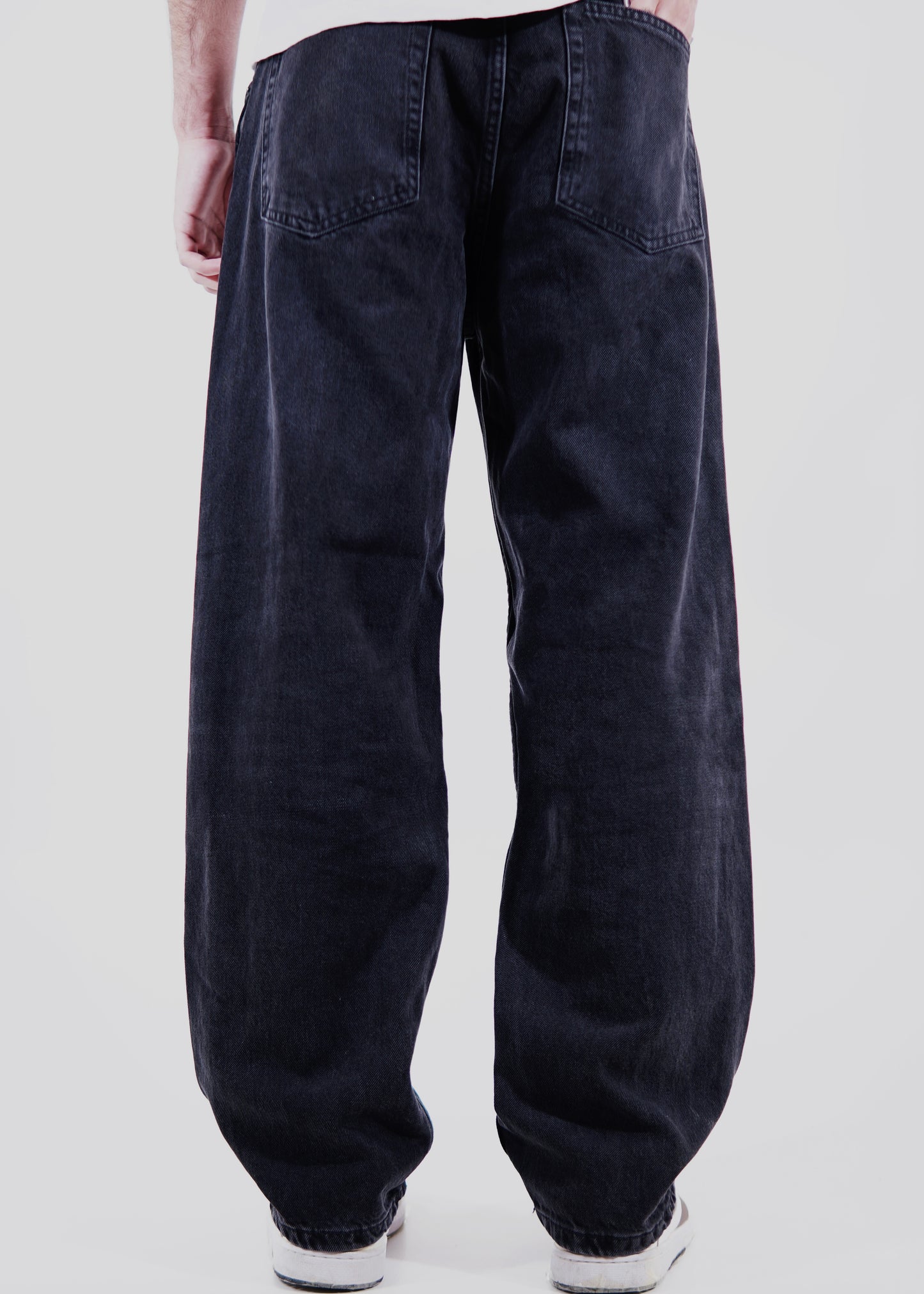 Charcoal Wash Baggy Jeans