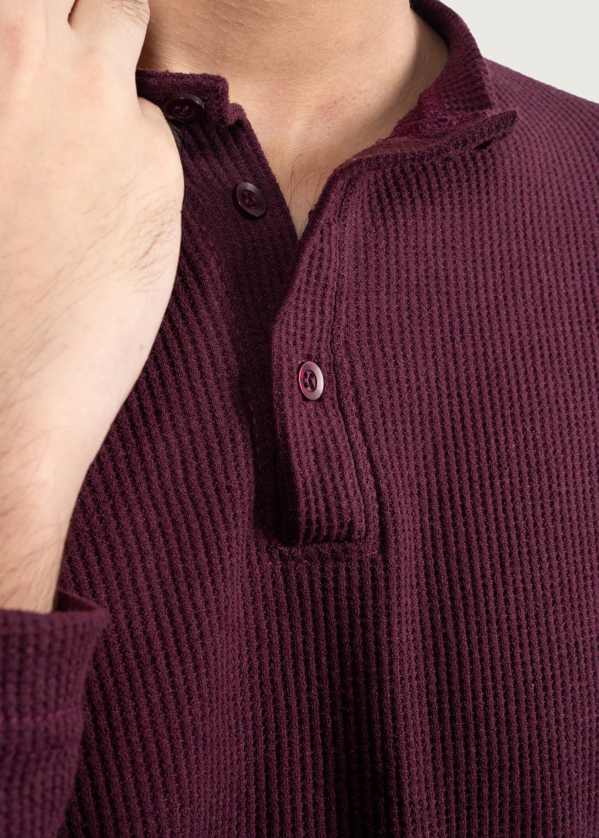 Maroon Henley
