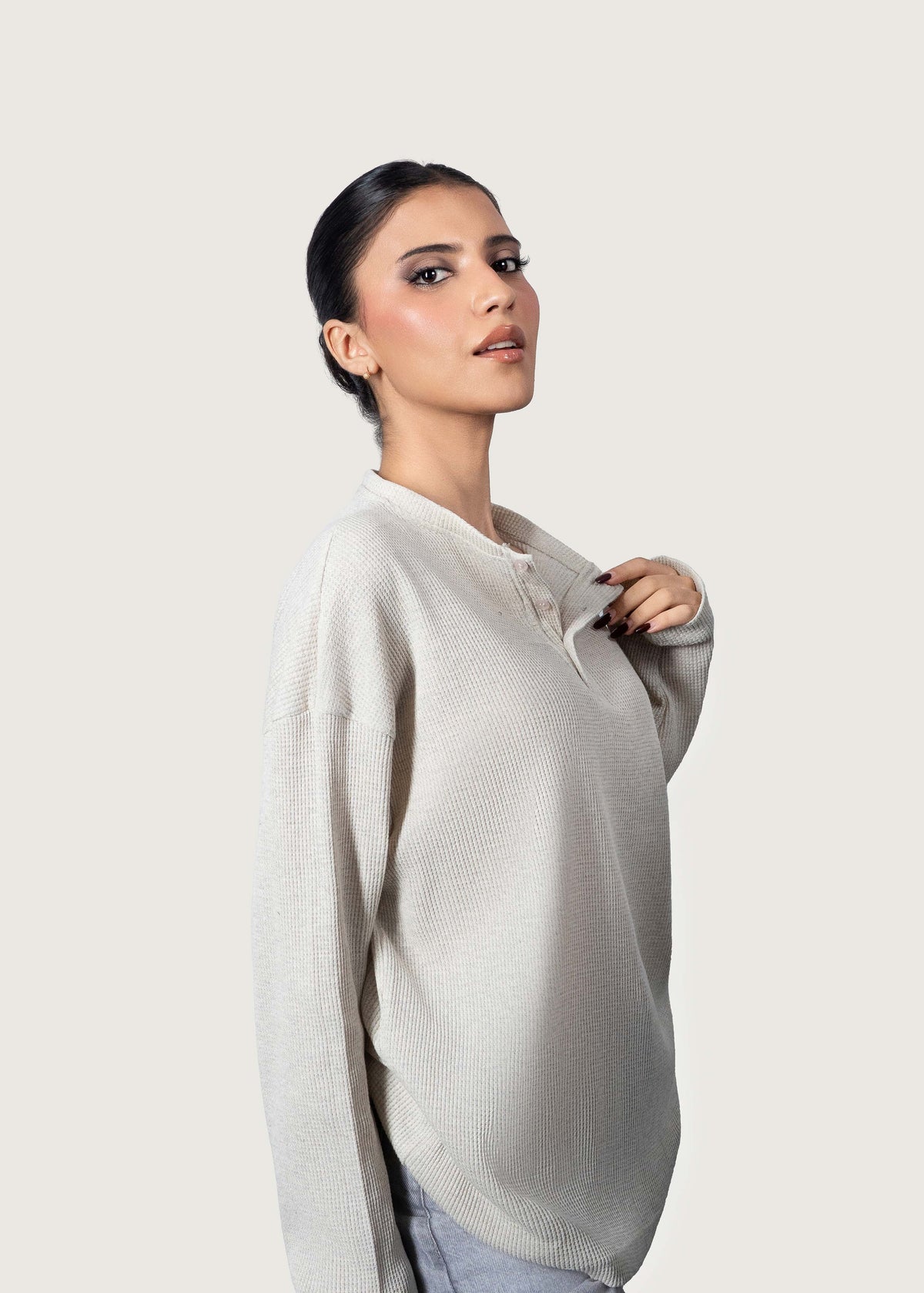 Cream Henley
