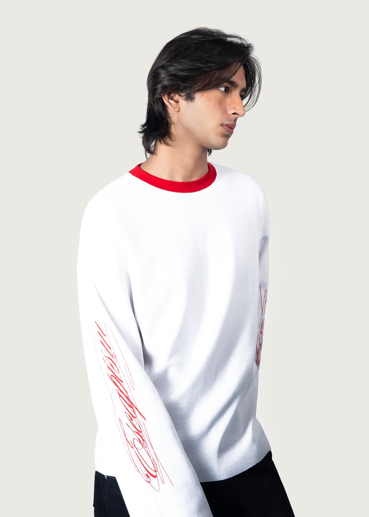 White Waffle Tee