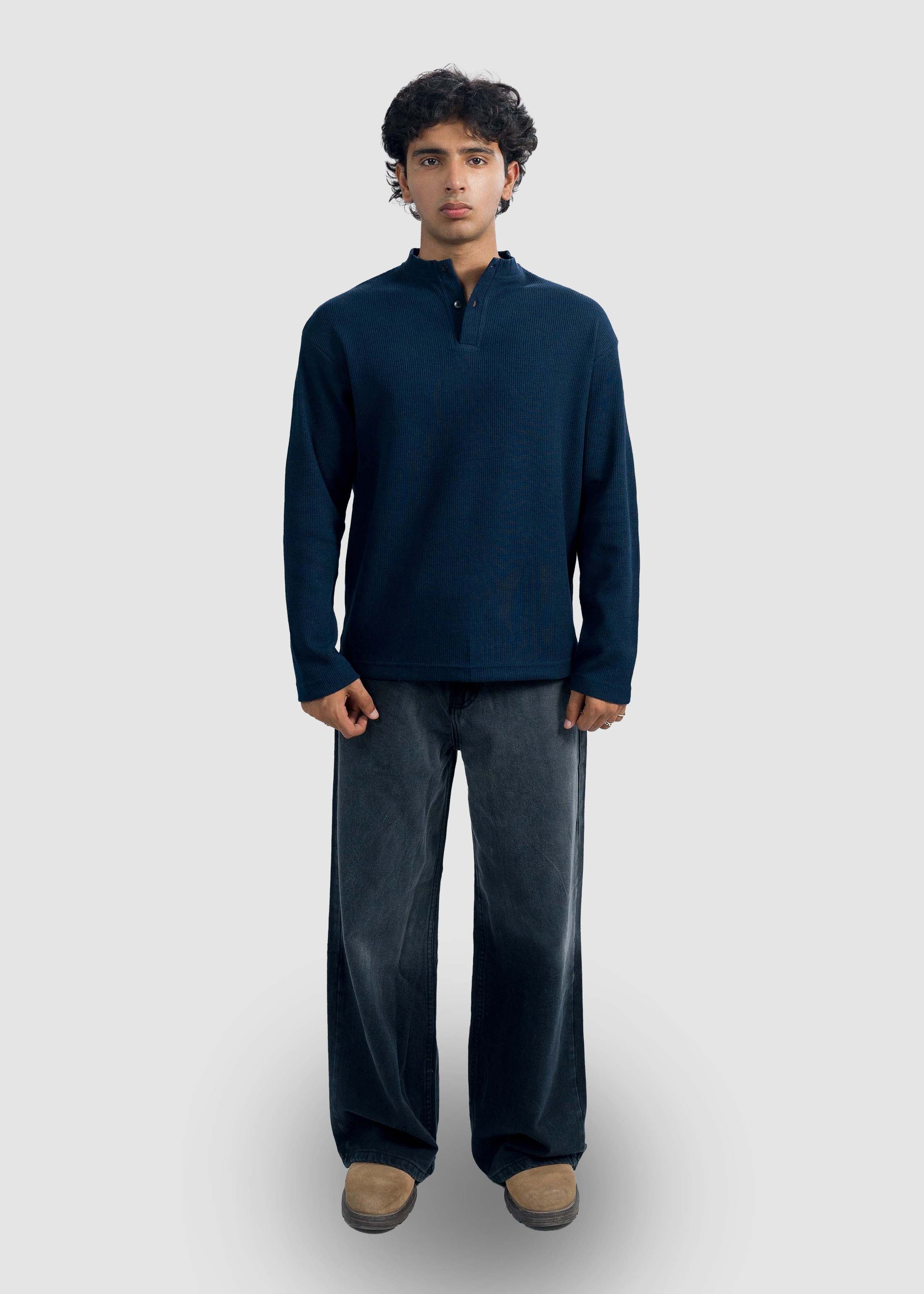 Navy Blue Henley