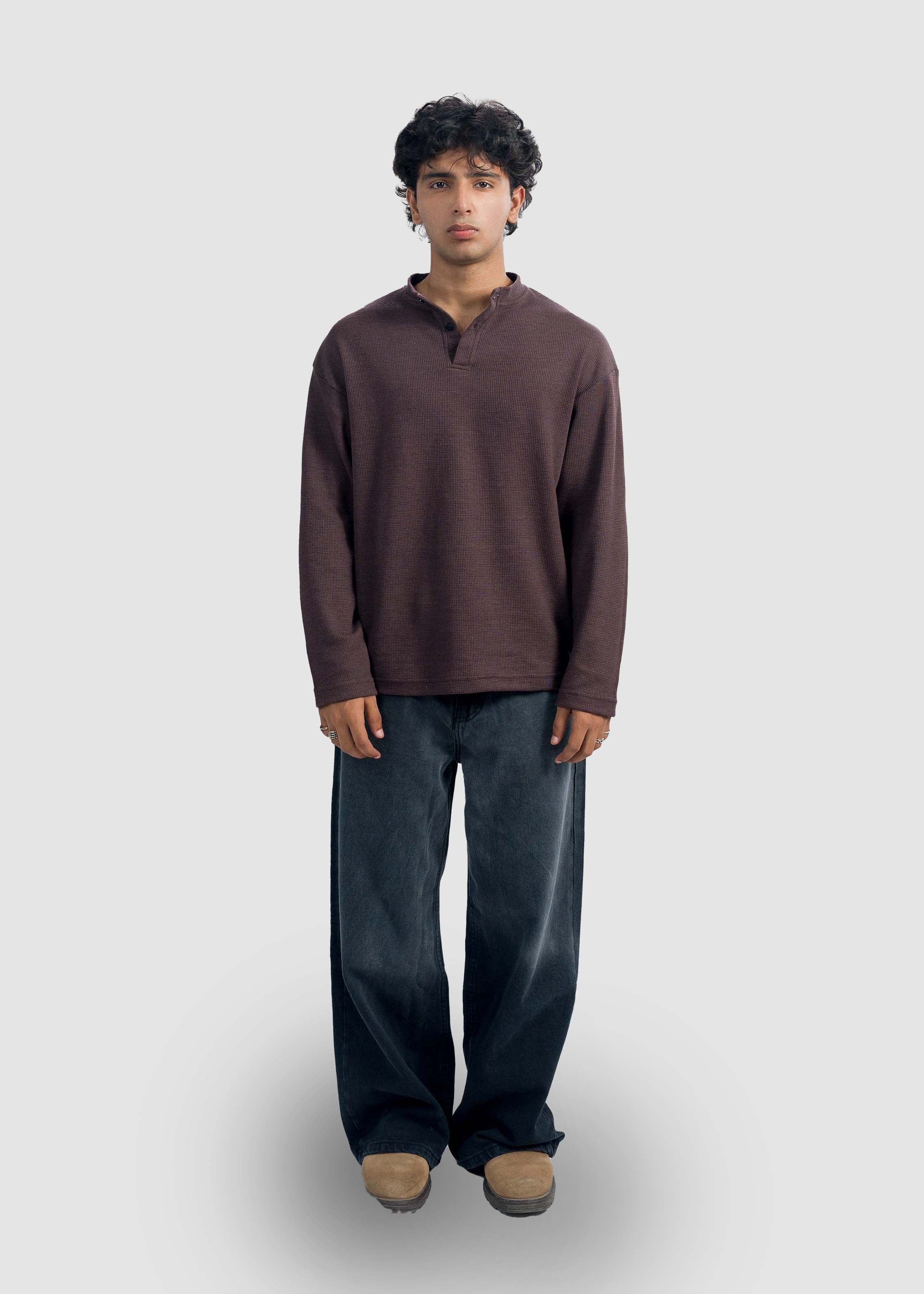 Brown Henley