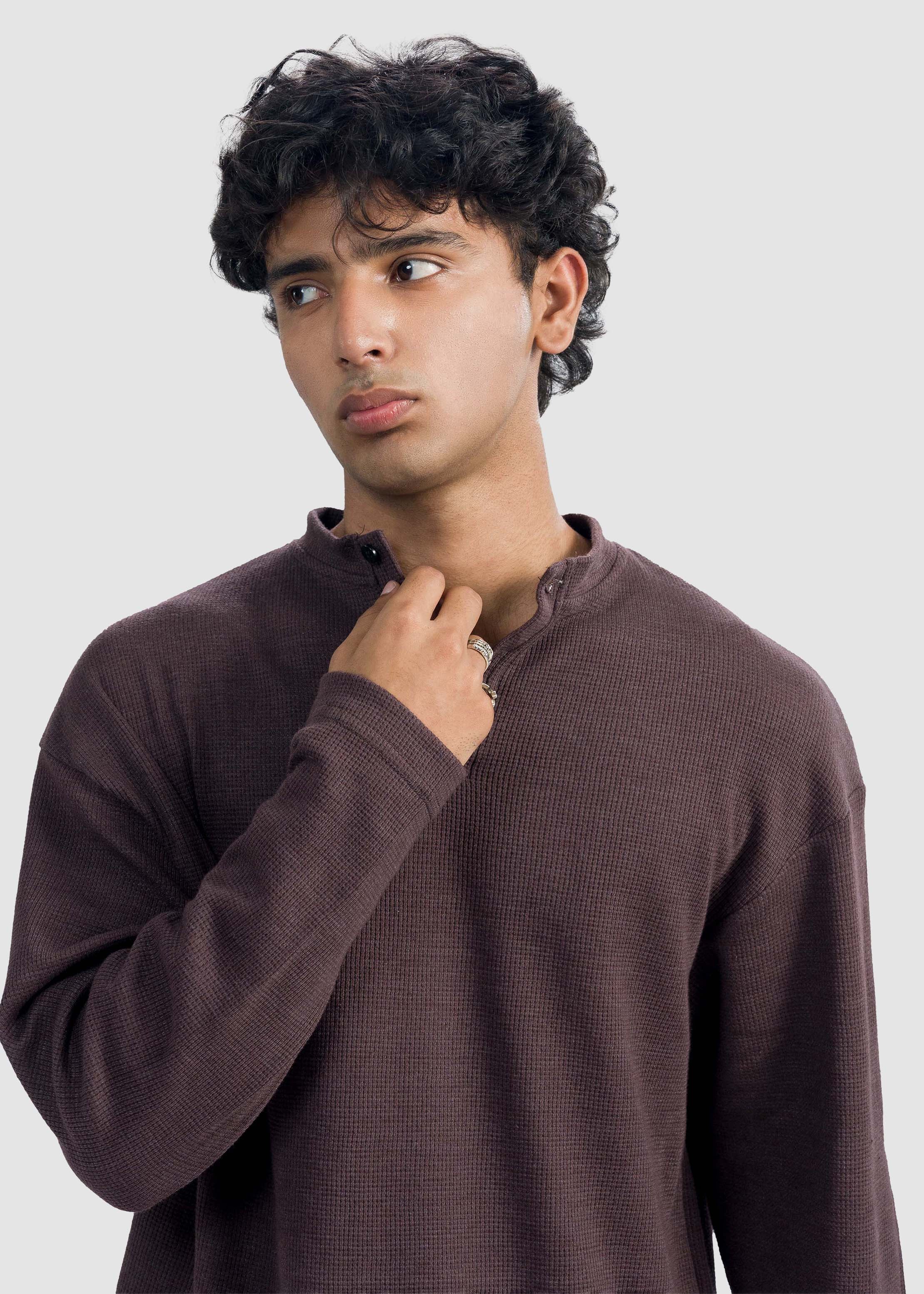 Brown Henley