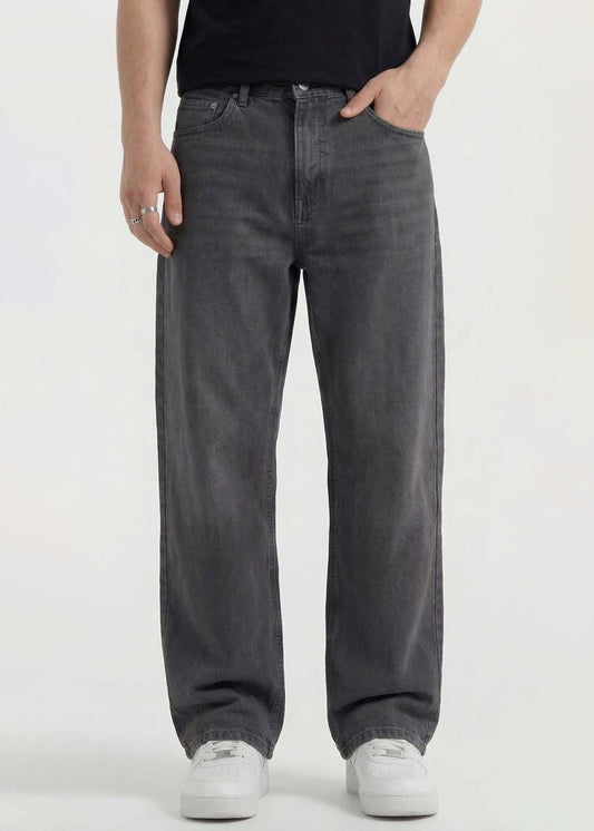 Dark Grey Baggy Jeans - Zyric