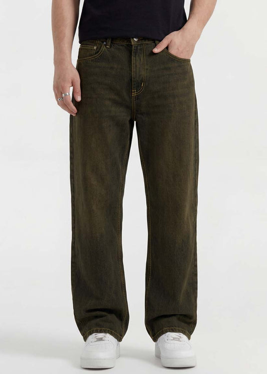 Dark Brown Baggy Jeans - Zyric
