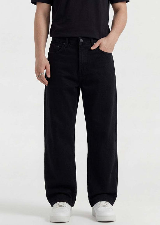 Jet Black Baggy Jeans - Zyric