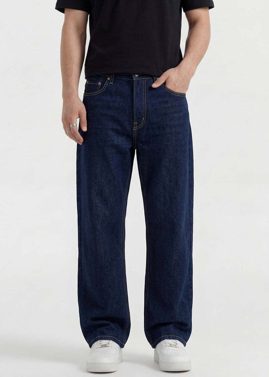 Navy Blue Baggy Jeans - Zyric
