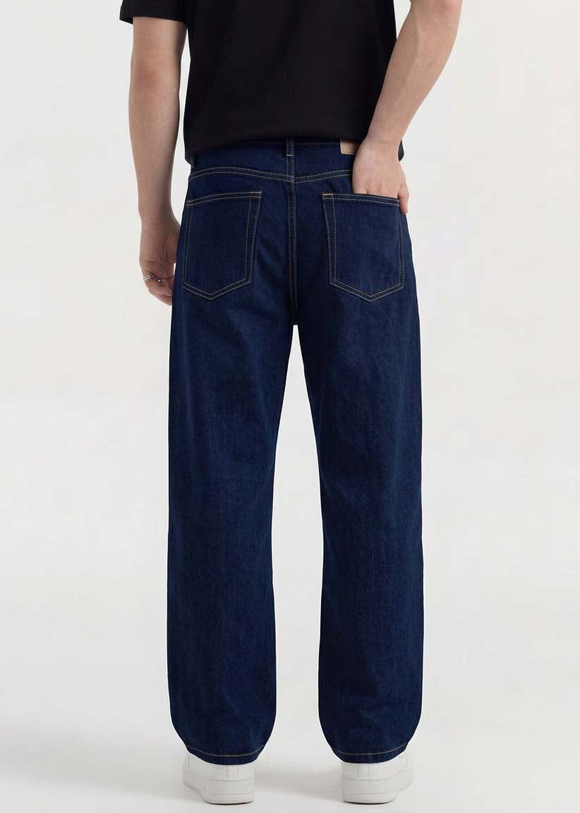Navy Blue Baggy Jeans - Zyric