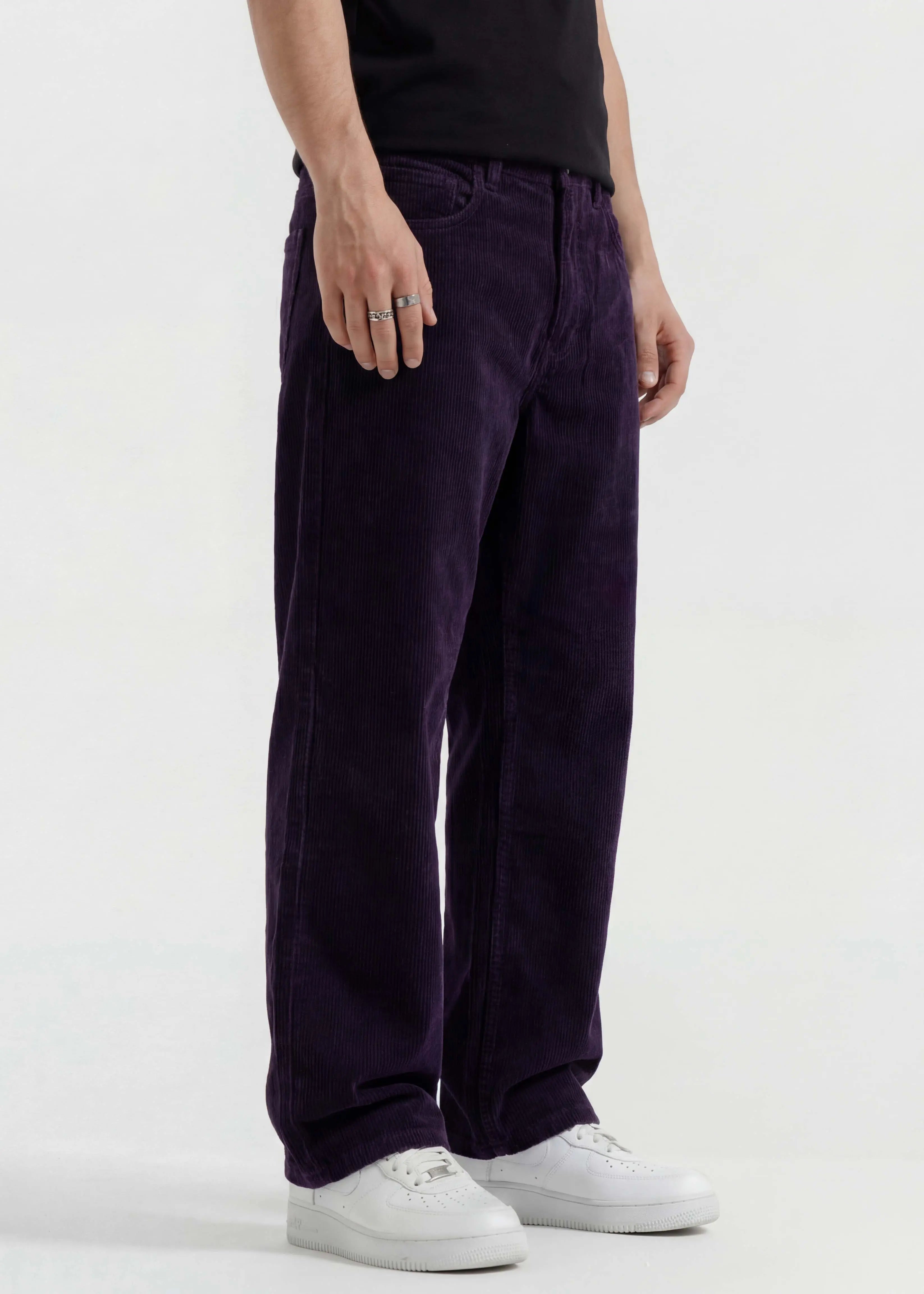 Dark Purple Tinted Baggy Jeans - Zyric
