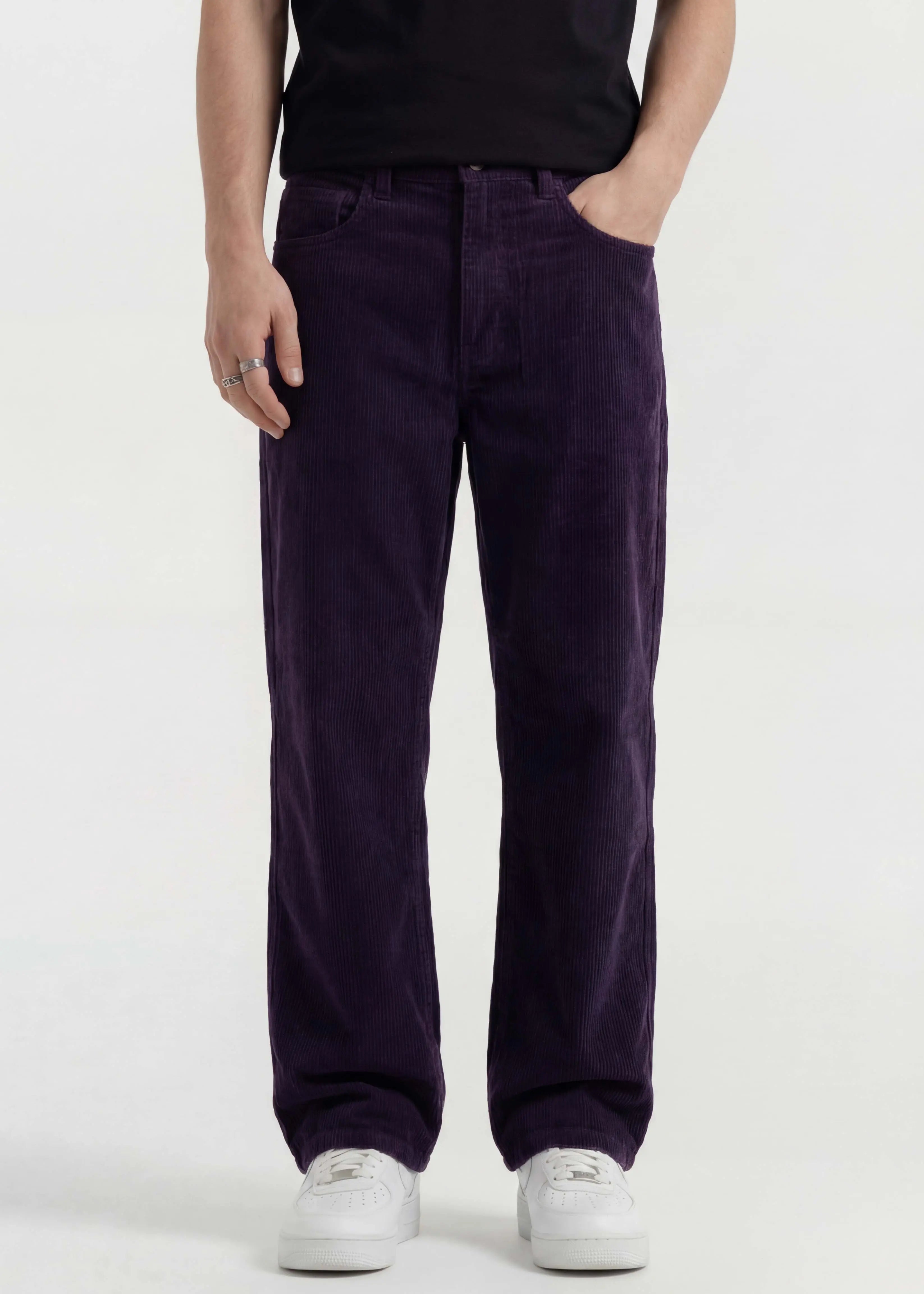 Dark Purple Tinted Baggy Jeans - Zyric