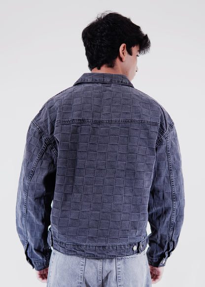 Ash Grid Denim Jacket