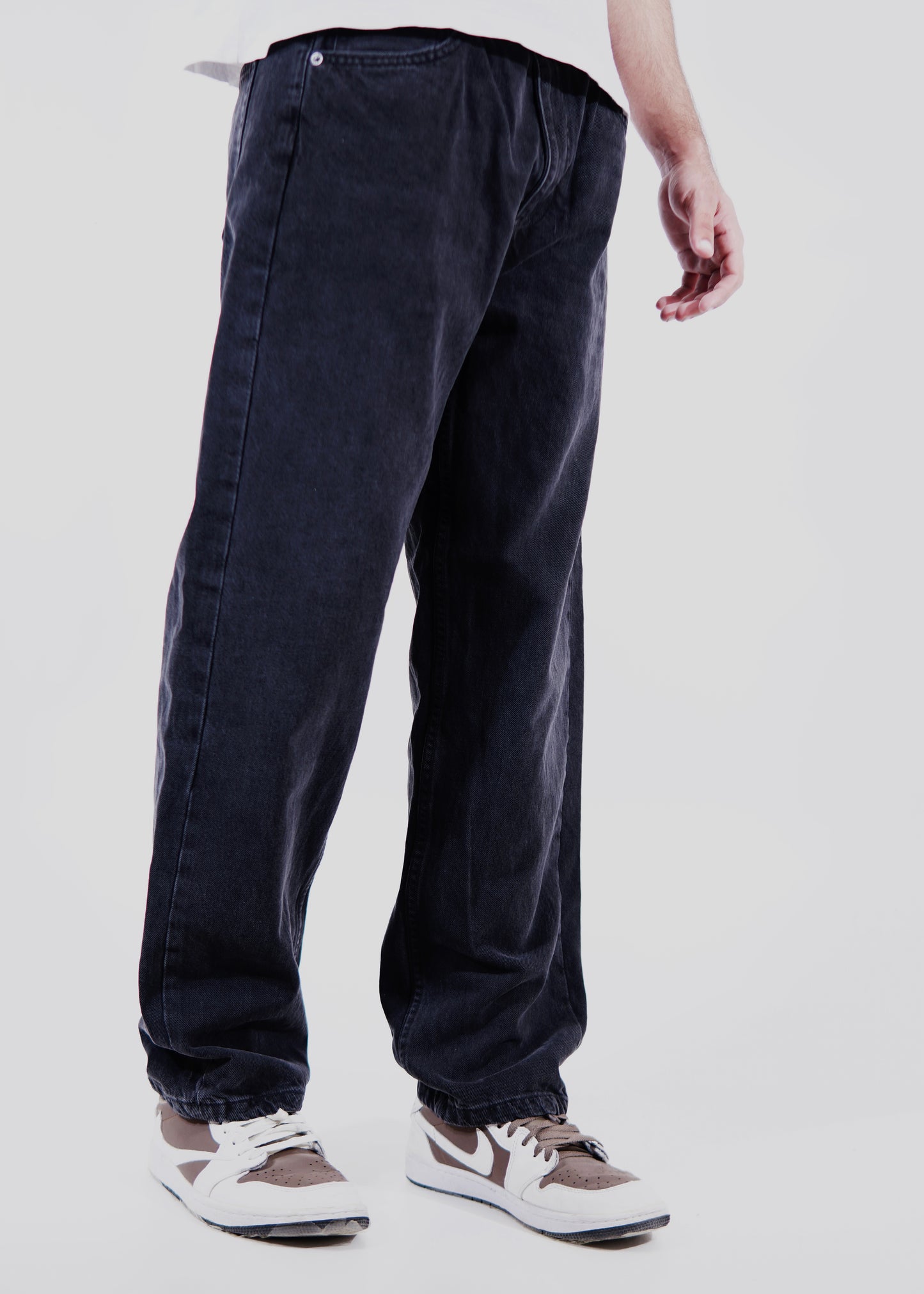 Charcoal Wash Baggy Jeans