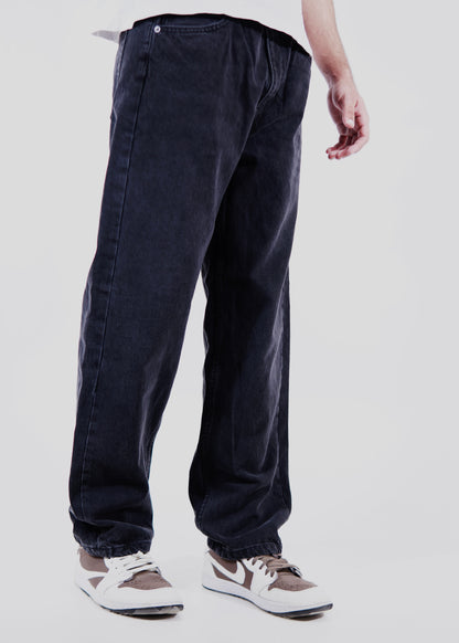 Charcoal Wash Baggy Jeans