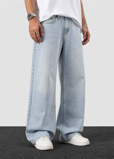 Ice Blue Baggy Jeans