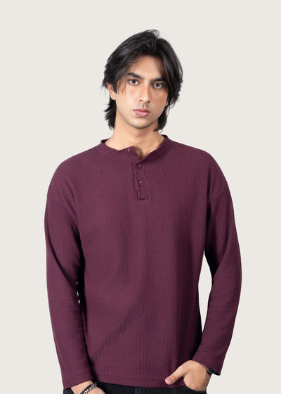 Maroon Henley