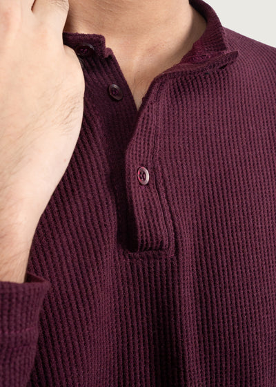 Maroon Henley