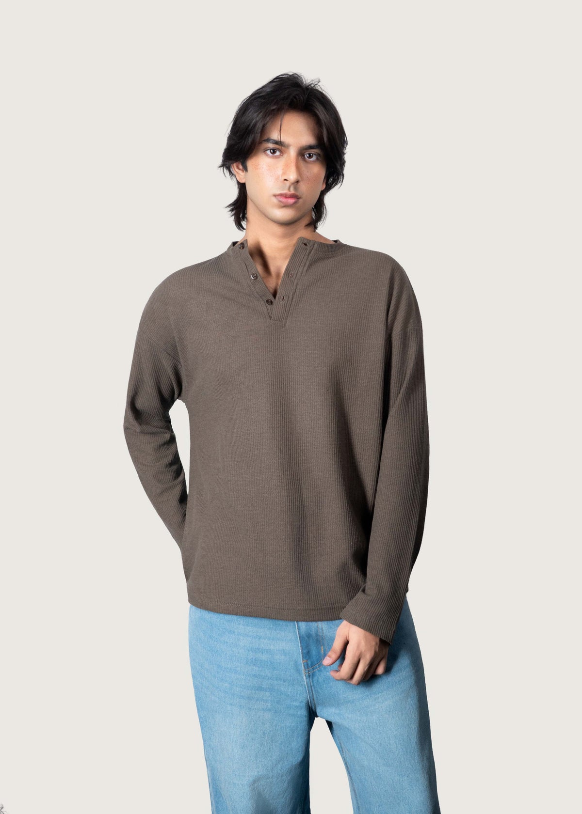 Olive Green Henley
