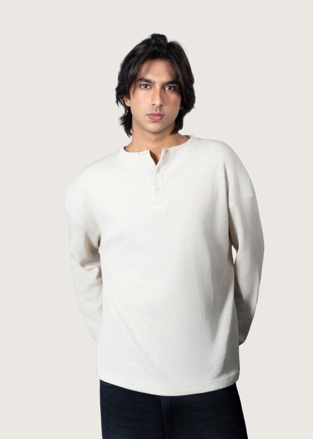 Cream Henley