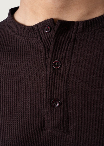Dark Brown Henley