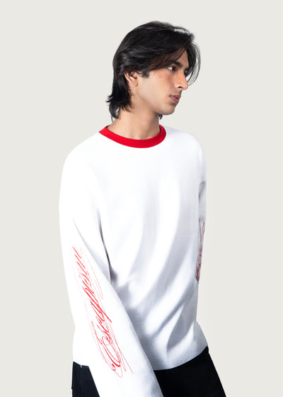 White Waffle Tee