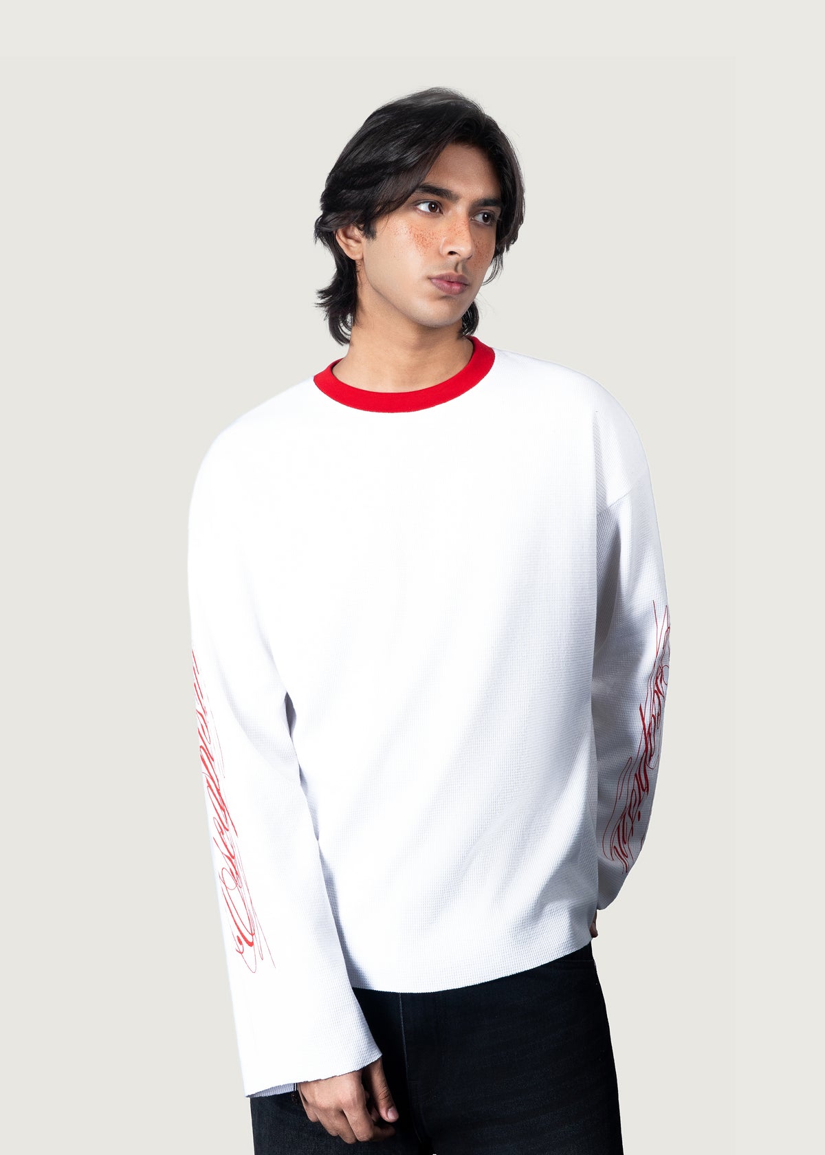 White Waffle Tee