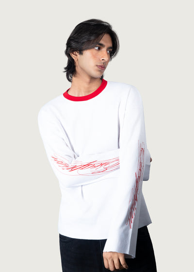 White Waffle Tee