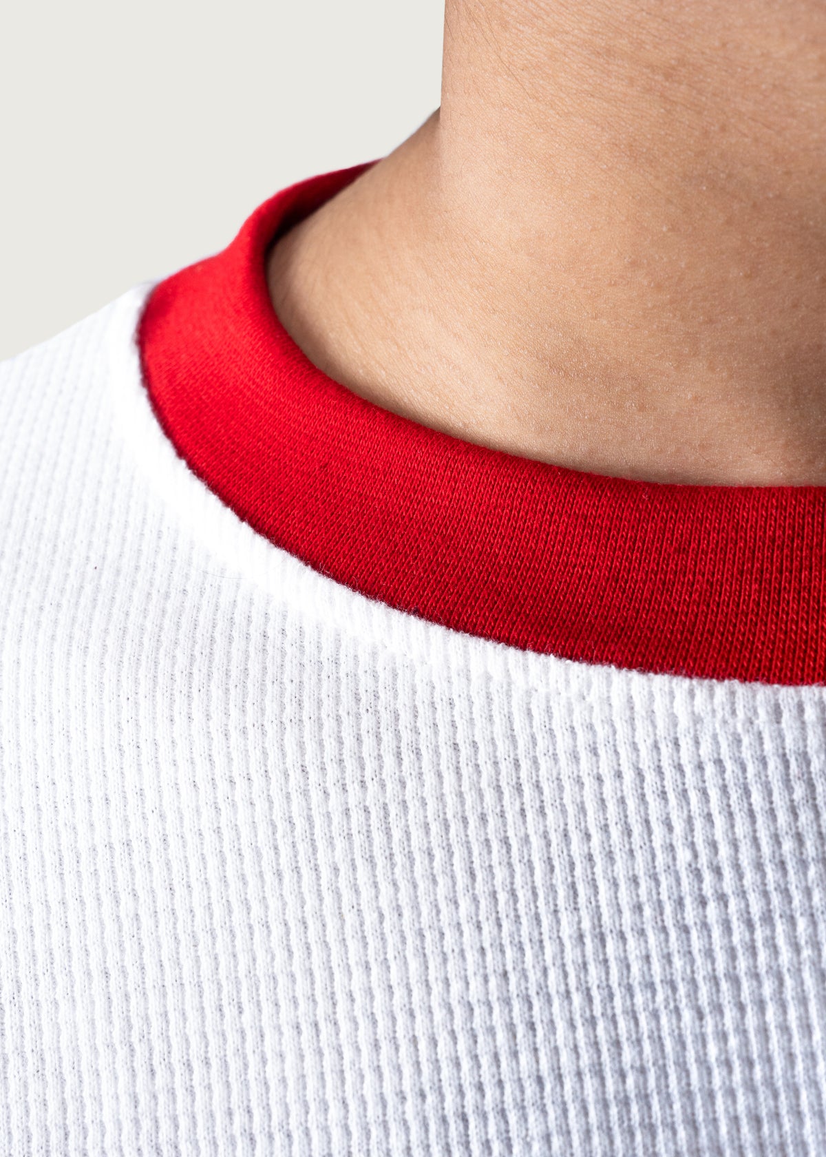 White Waffle Tee