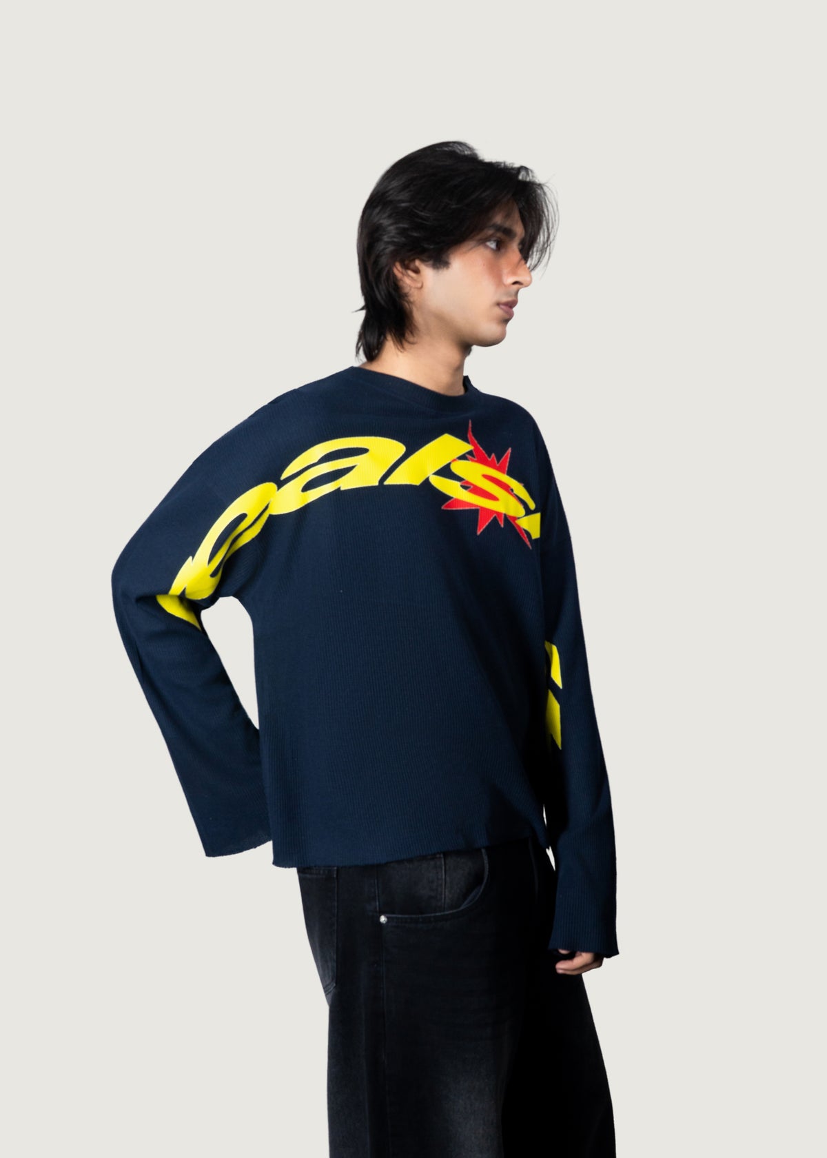 Navy Blue Waffle Tee