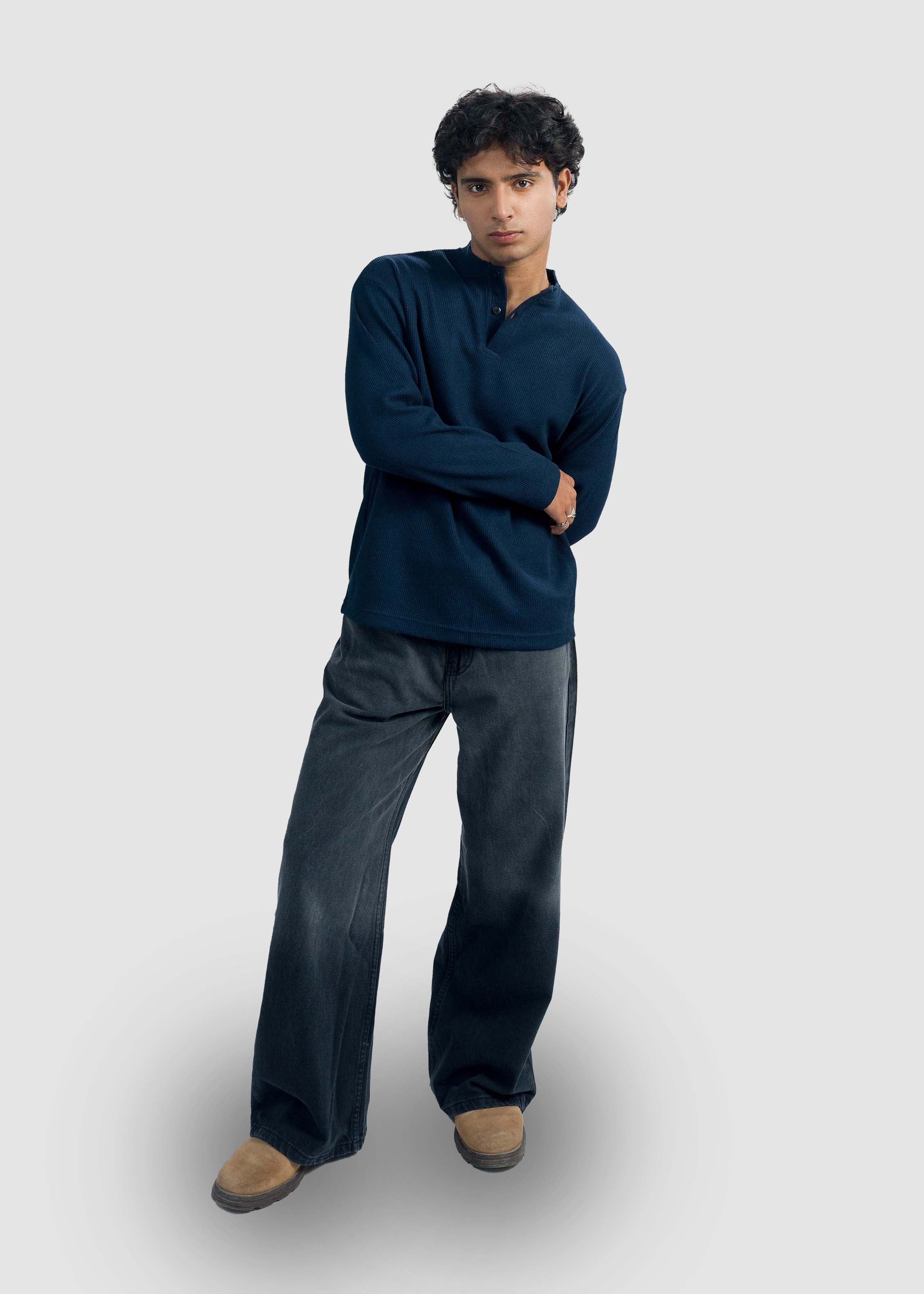 Navy Blue Henley