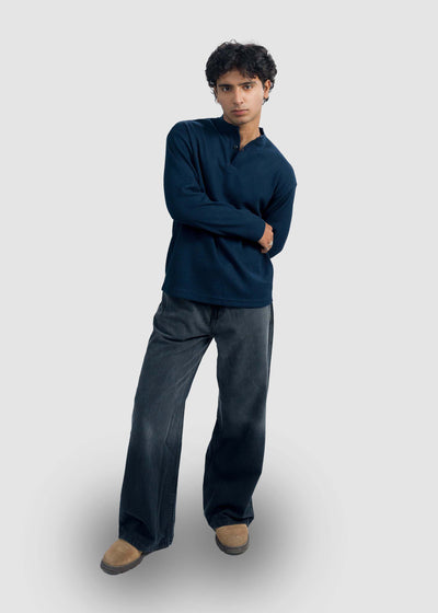 Navy Blue Henley