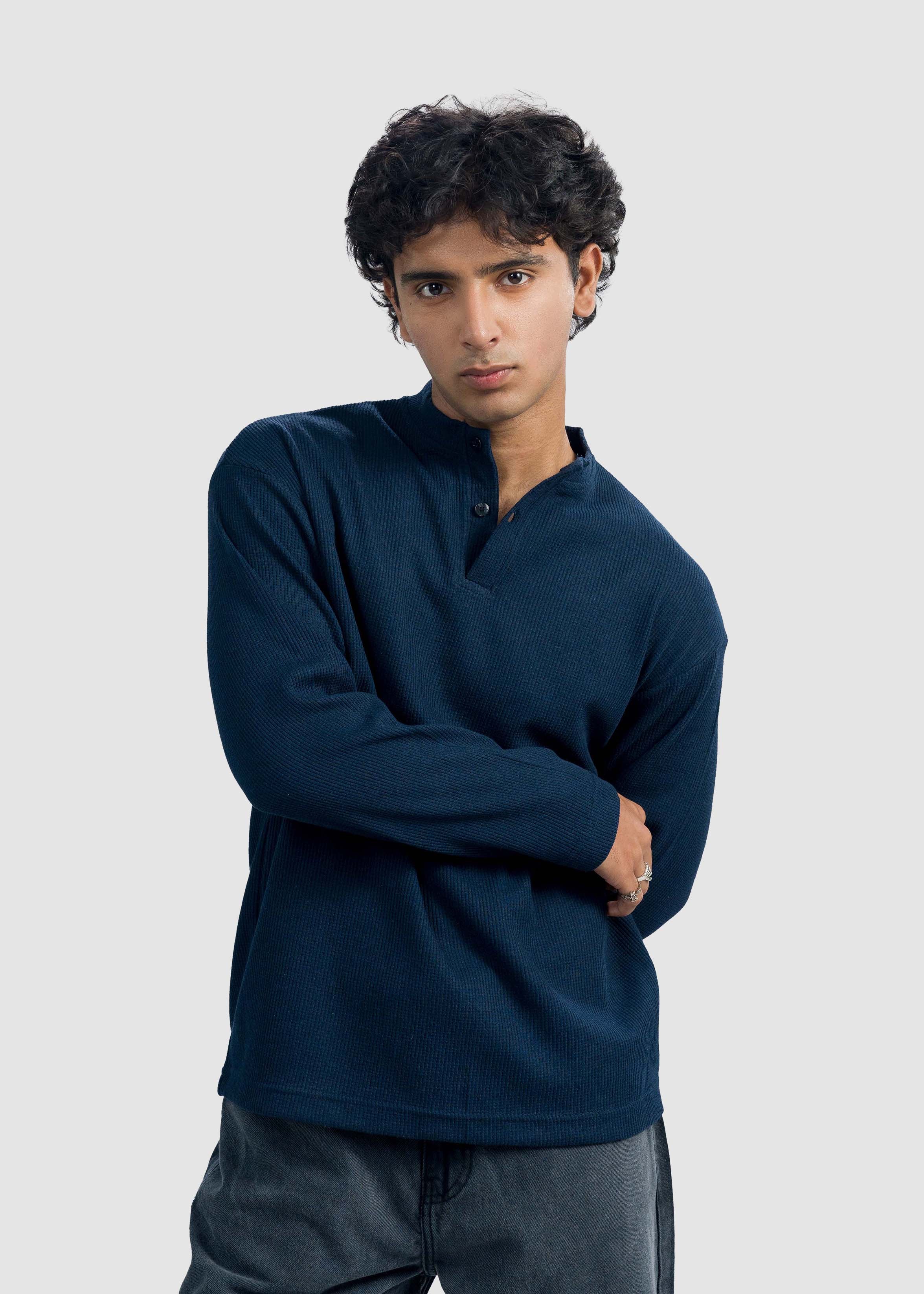 Navy Blue Henley