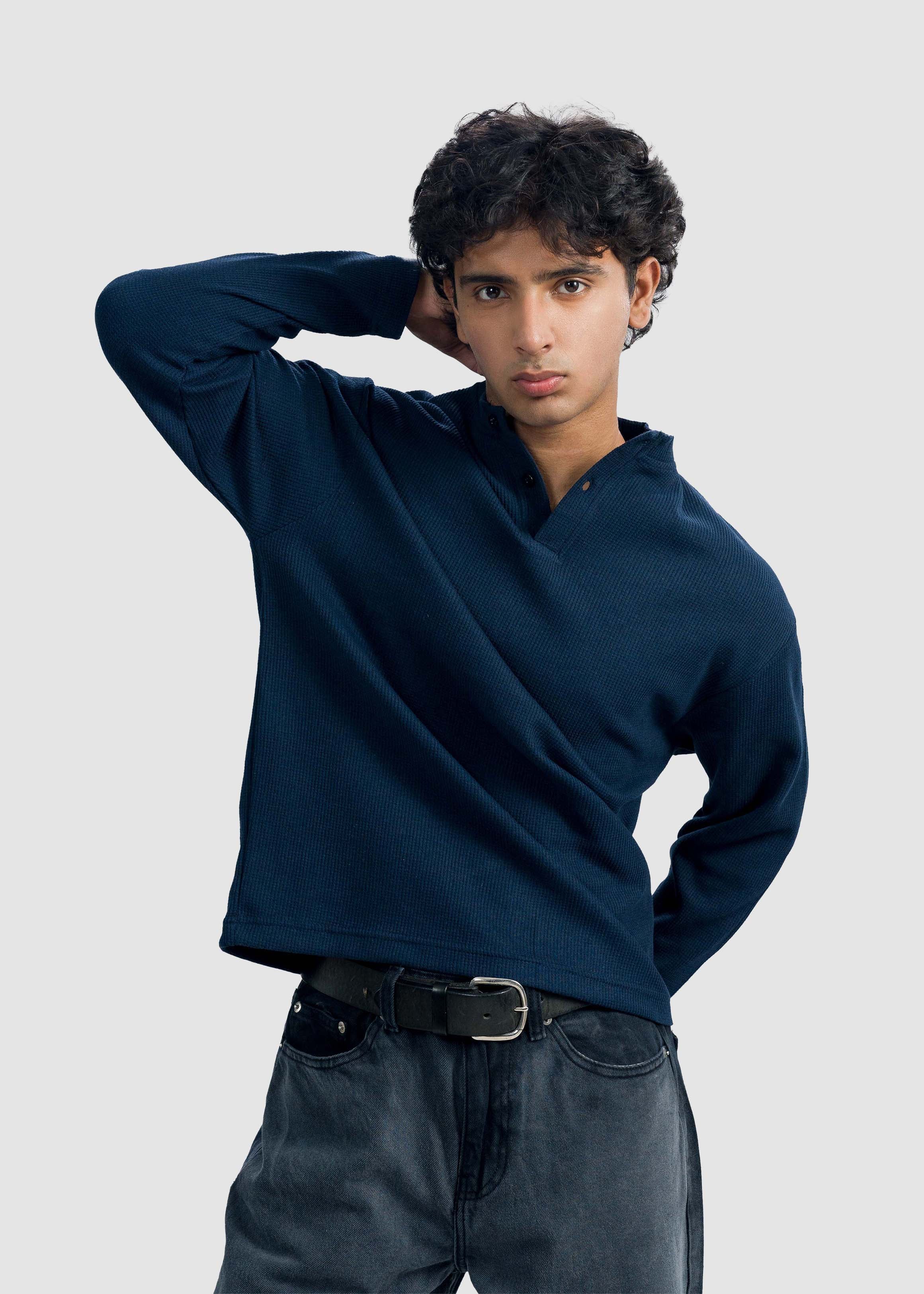 Navy Blue Henley