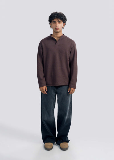 Brown Henley