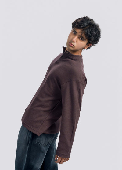 Brown Henley
