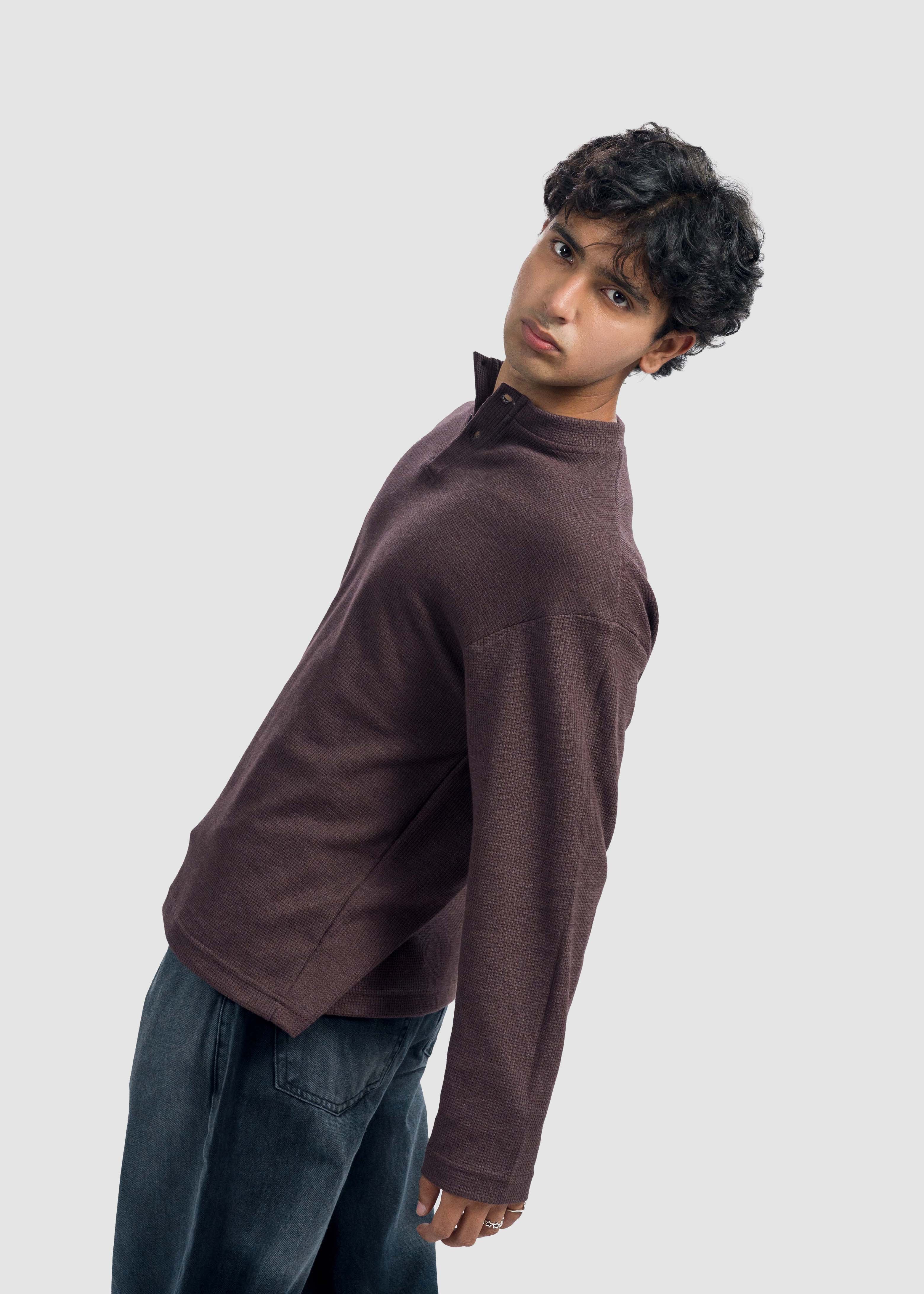 Brown Henley
