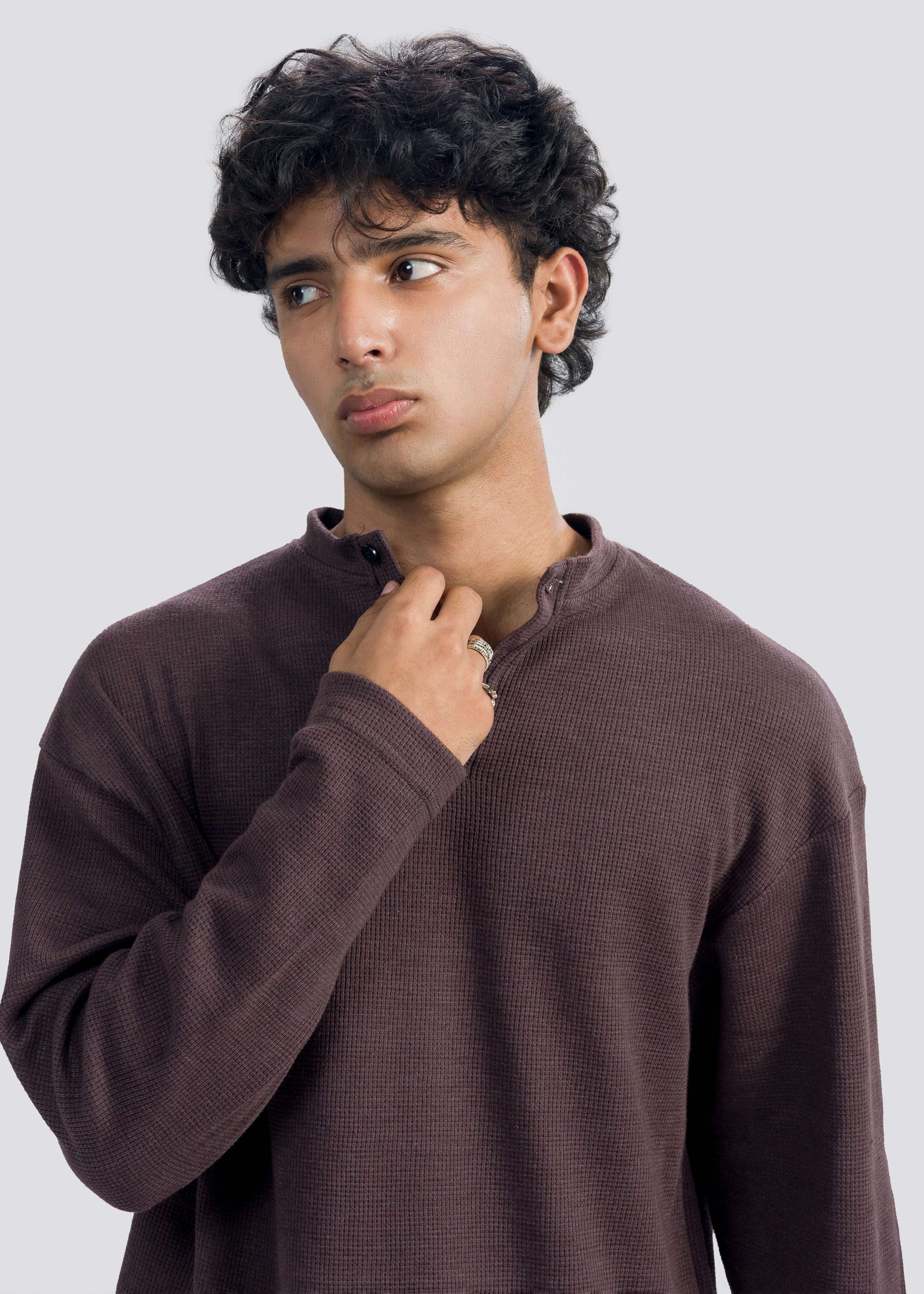 Brown Henley