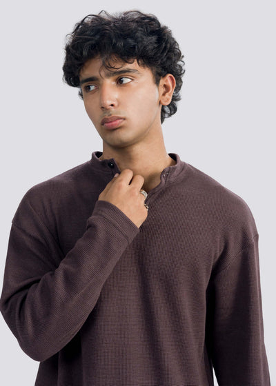 Brown Henley