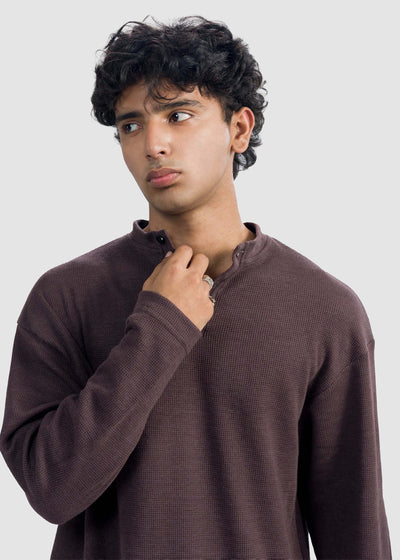 Brown Henley