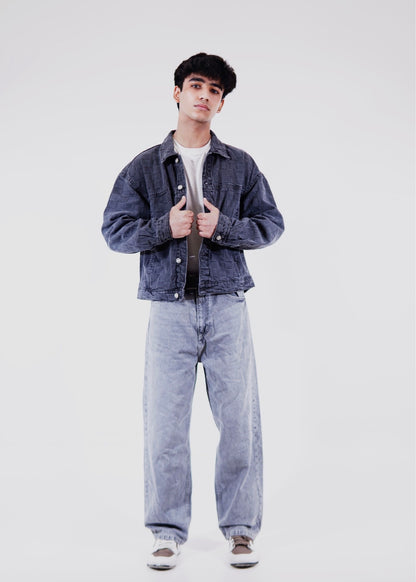 Ash Grid Denim Jacket