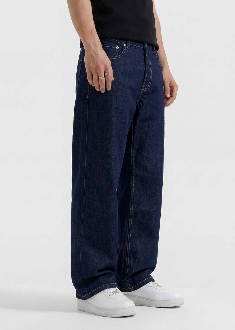Navy Blue Relaxed Jeans – Zyric