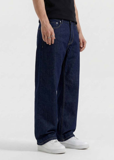 Navy Blue Baggy Jeans - Zyric