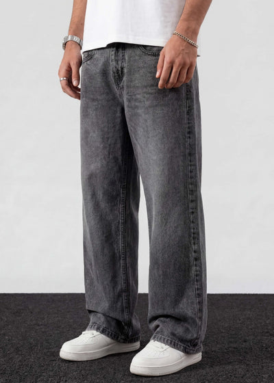 Dark Grey Relaxed Jeans