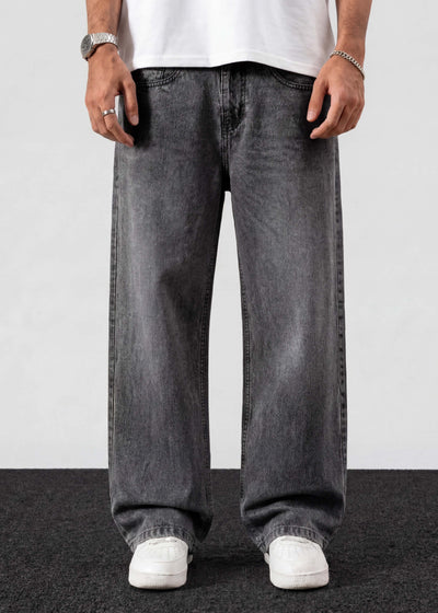 Dark Grey Relaxed Jeans