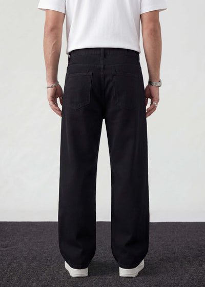 Jet Black Relaxed Jeans