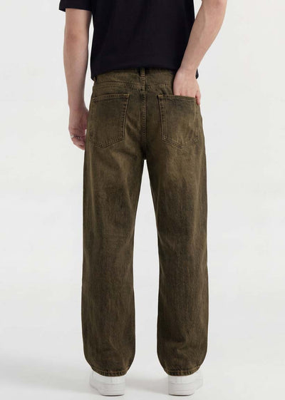 Dark Brown Baggy Jeans - Zyric