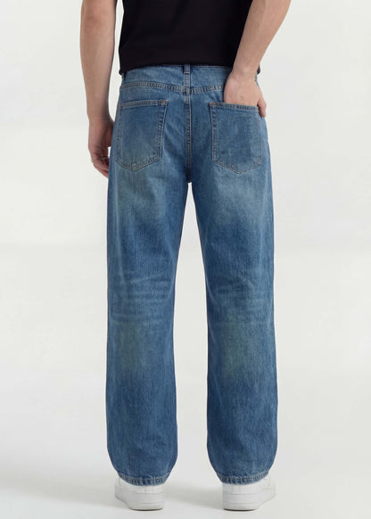 Light Blue Pine Tinted Baggy Jeans