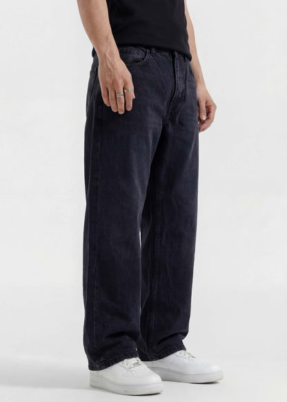 Charcoal Wash Baggy Jeans