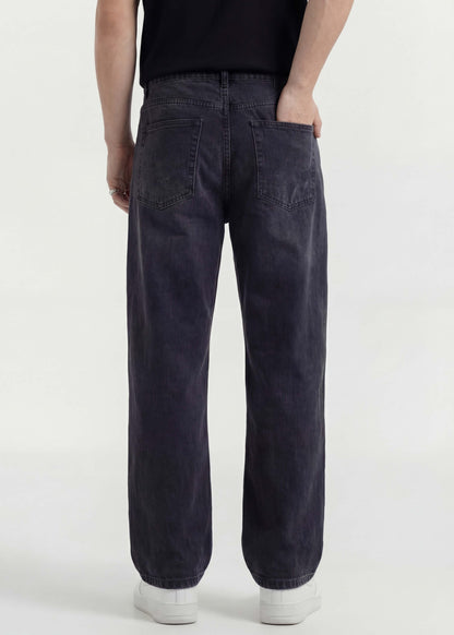 Charcoal Wash Baggy Jeans